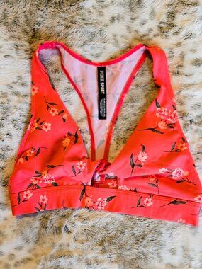 NWOT PINK Sport Gym to Swim Top, Size M
